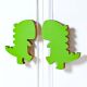 Handcrafted Acacia Wood Dino Handle Pair